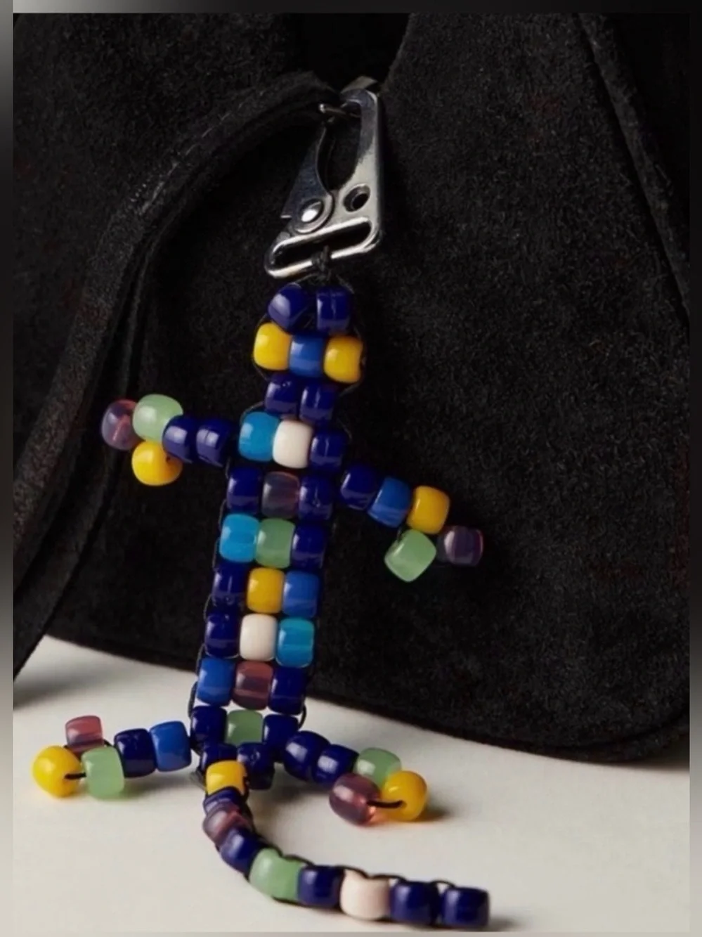 Free People Beaded Lizard Bag Charm 🔥multicolor